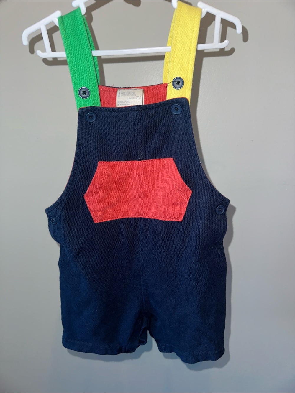First Impressions Overalls Baby 18 Months Navy Blue Good Colorblock Primary